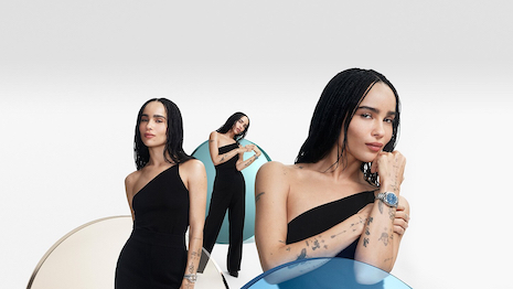 Actors Zoë Kravitz, Eddie Redmayne and Zhou Dongyu sport pastel-shaded chronometers, fronting the company’s “Every Shade of You” campaign. Image credit: Omega