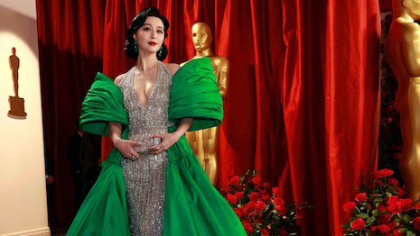 Does Fan Bingbing’s appearance at Hollywood’s biggest event signal a reprieve for other stars who have fallen afoul of China’s tax authorities? Image courtesy of Tony Ward Couture