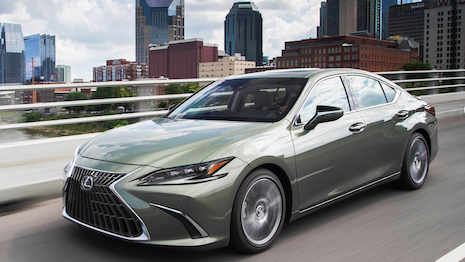 The report praised the Lexus ES model's comfort, fuel efficiency and user-friendly infotainment system. Image credit: Lexus