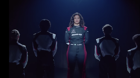 Reema Juffali, the first female racing driver from Saudi Arabia, is the focal point of the campaign's main film. Image credit: Mercedes-Benz AG