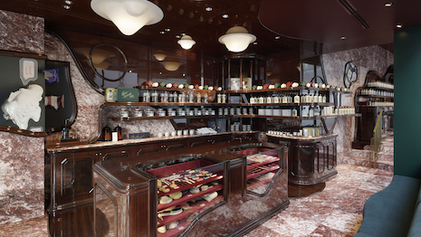 The shop is highly food-focused, as it both serves it and is designed after it. Image credit: LVMH