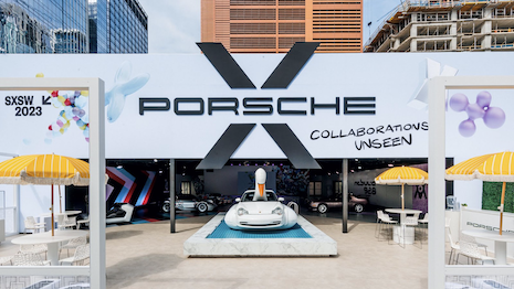 The Porsche X - Collaborations Unseen exhibit was at the center of SXSW. Image credit: Porsche