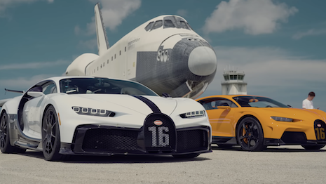 The company offered 18 Bugatti owners the exclusive chance to drive at least 400 kilometers an hour, or 248.55 miles per hour. Image credit: Bugatti