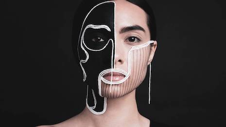 Make Up For Ever is hosting an exhibition featuring the full-body cosmetics work of those studying at its educational institution. Image credit: LVMH