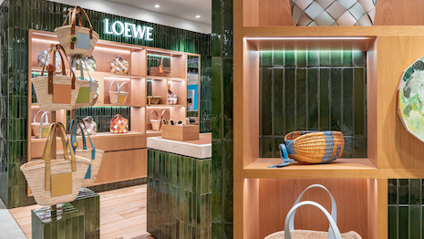 A dedicated store specializing in the repair and maintenance of the brand's leather goods is now open – on-site, a full-time artisan supports the retail project. Image credit: Loewe