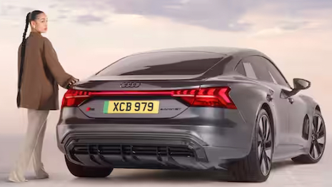 The British singer-songwriter speaks to the power of autonomy as the automaker promotes the RS e-tron GT's varying trim levels and styling options. Image credit: Audi