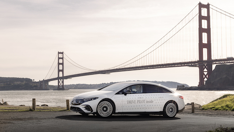 With certification from the state of California, Mercedes-Benz may now offer Drive Pilot-enabled models to the country’s most populous state. Image credit: Mercedes-Benz