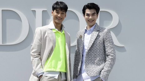 Nattawin Wattanagitiphat and Phakphum Romsaithong, better known as Apo and Mile respectively, are the newest adds to the brand's representative lineup. Image credit: Dior