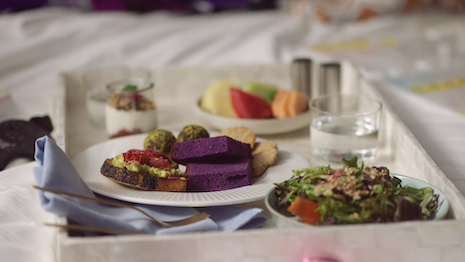 The retailer, no stranger to brunch, laid out food in every shade of the rainbow is spread out for the starring artists. Image credit: Holt Renfrew 