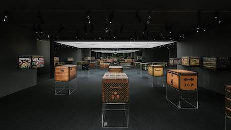 French fashion house Louis Vuitton is celebrating its history of storage innovations in its newest display. Image credit: Louis Vuitton