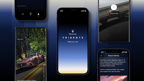 Amping up exclusivity, clients and fans alike now have access to product previews, content and luxury encounters via a new app. Image credit: Maserati