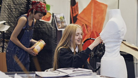 The house is sponsoring The BRIT School’s fashion, styling and textile course for the duration of the period, and launching the new Stepping Stones Bursary Prize in the process. Image credit: Burberry