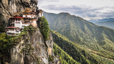 Sacred sites such as a Bhutan monastery situated 10,000 feet above sea level are lined up as hiking locations for travelers. Image credit: Four Seasons