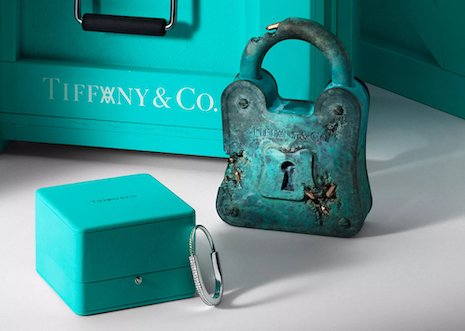 The latter Tiffany & Co. x Arsham Studio installment transformed the brand's treasured padlock motif into a limited series of 99 bronze sculptures. Image credit: Tiffany & Co.