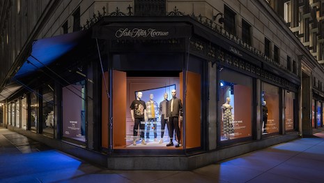 Window displays at the Saks Fifth Avenue New York flagship showcase each participant’s work through Sept. 20. Image credit: Saks