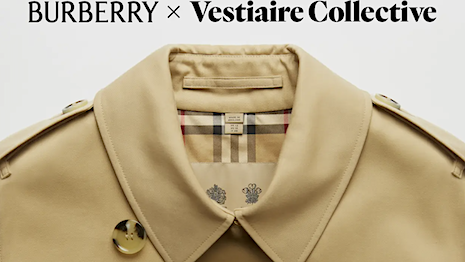 On the Burberry x Vestiaire Collective platform, those in the U.S. or the U.K. are able to contribute to the secondhand market from the comfort of their home. Image courtesy of Vestiaire Collective