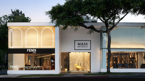 The fashion house's identity is expressed through interior design at Mass Beverly. Image credit: Fendi Casa/Mass Beverly