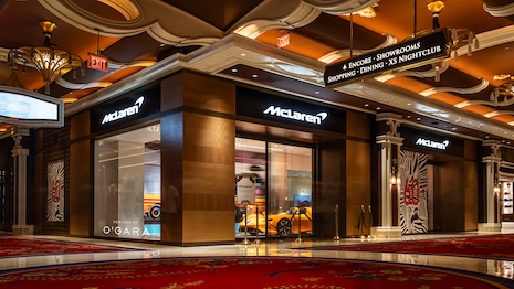 Situated near the Wynn Plaza and its many shops, the brand experience center is poised to garner massive traffic. Image courtesy of McLaren