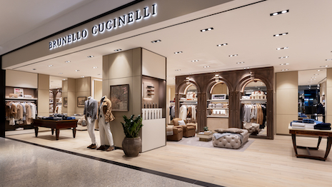 Brunello Cucinelli Menswear Shop. Image courtesy of Saks