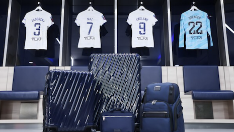 In this latest interaction with the Tottenham team, everyone involved will be equipped with a variety of products. Image credit: Tumi