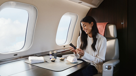 With the aim of making the flight experience more energizing, various facilities and services are now integrated that are focused on health on a physical and emotional level. Image credit: VistaJet