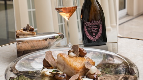Two to six guests at a time can indulge in the high-end eats of the dining concept. Image courtesy of Dom Pérignon