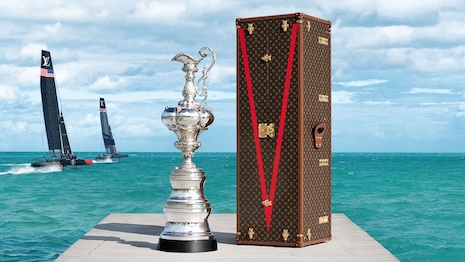 As a piece of partnership, the fashion house will create another trunk to hold the Auld Mug, the showpiece given to the winner of the America's Cup. Image credit: Louis Vuitton