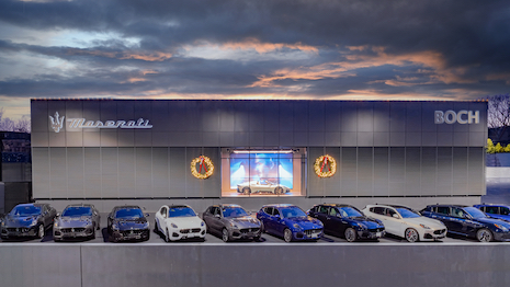 The brand is unveiling a new showroom, following similar global openings in Milan and London, among other cities. Located near Boston, the space reserves just over 3,000 square feet for gallery-like display structures involving the latest Maserati models. Image credit: Maserati