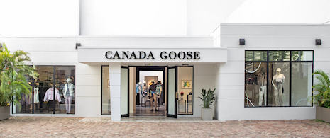 Art Basel visitors can spot the artist's artwork throughout the Miami store. Image courtesy of Canada Goose