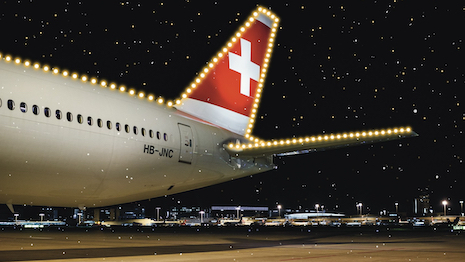 Switzerland's national airline is launching "LXmas With You," a holiday initiative with a number of digital twists. Image credit: Swiss Air