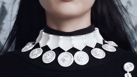 Fifteen of the medal pendants can be transformed into a necklace. Image courtesy of Boucheron