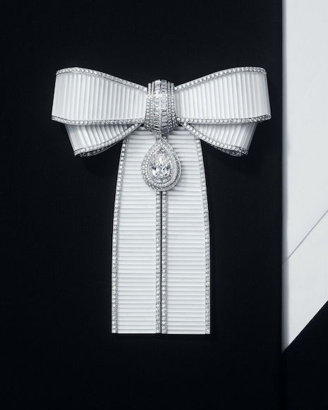 The collection's bow can be worn six different formats. Image courtesy of Boucheron