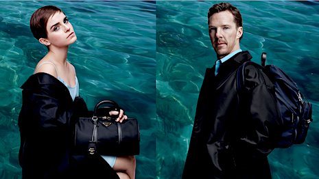 Ms. Watson and Mr. Cumberbatch are known for being highly influential, often taking on social and environmental causes. Image credit: Prada