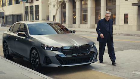 The brand tapped three celebrities to announce the new vehicle, including American actor Christopher Walken. Image credit: BMW