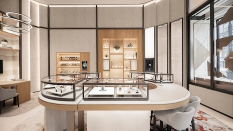 The space spans two floors. Image credit: Jaeger-LeCoultre