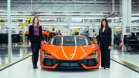 The short film introduces audiences to the company's plans to lower CO2 emissions. Image credit: Lamborghini