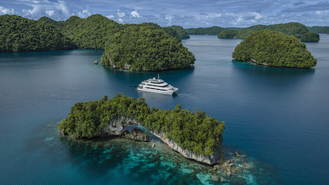 The ship will explore the remote reaches of the South Pacific in its upcoming adventure. Image credit: Seabourn
