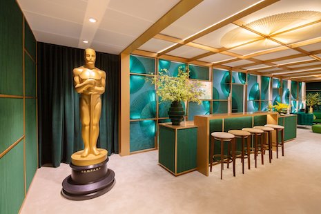 The Greenroom housed swaths of world-famous faces, each taking in Rolex's decor and brand codes. Image credit: Rolex