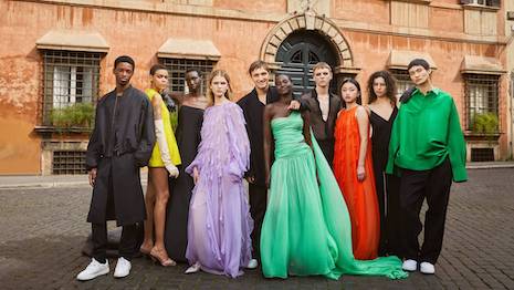 The brand brings together its reputation for extravagance, and young people's prioritization of sustainability and inclusion. Image credit: Valentino