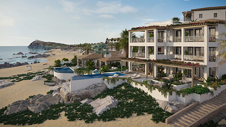 Resort destinations, such as Cabo del Sol, Mexico, continue to be sought-after for branded living. Image courtesy of Four Seasons