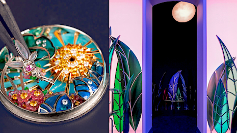 The programming includes a lot of nature-centric spaces, moon phase watches and colorful reimaginings of heritage styles. Image credit: Van Cleef & Arpels