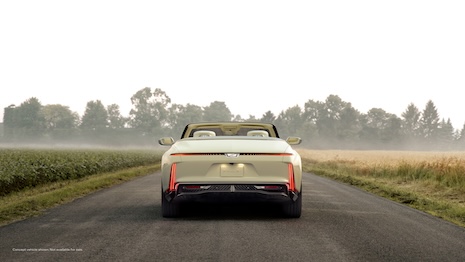 The car’s retro-future aesthetic is expanded upon in the film released to unveil it. Image credit: Cadillac 