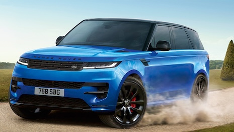 lieThe Range Rover Sport is available in a new Velocity Blue exterior colorway. Image credit: JLR