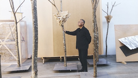 The works are inspired by the artist’s visit to the Reims address, uplifting his nontraditional observations. Image courtesy of Ruinart