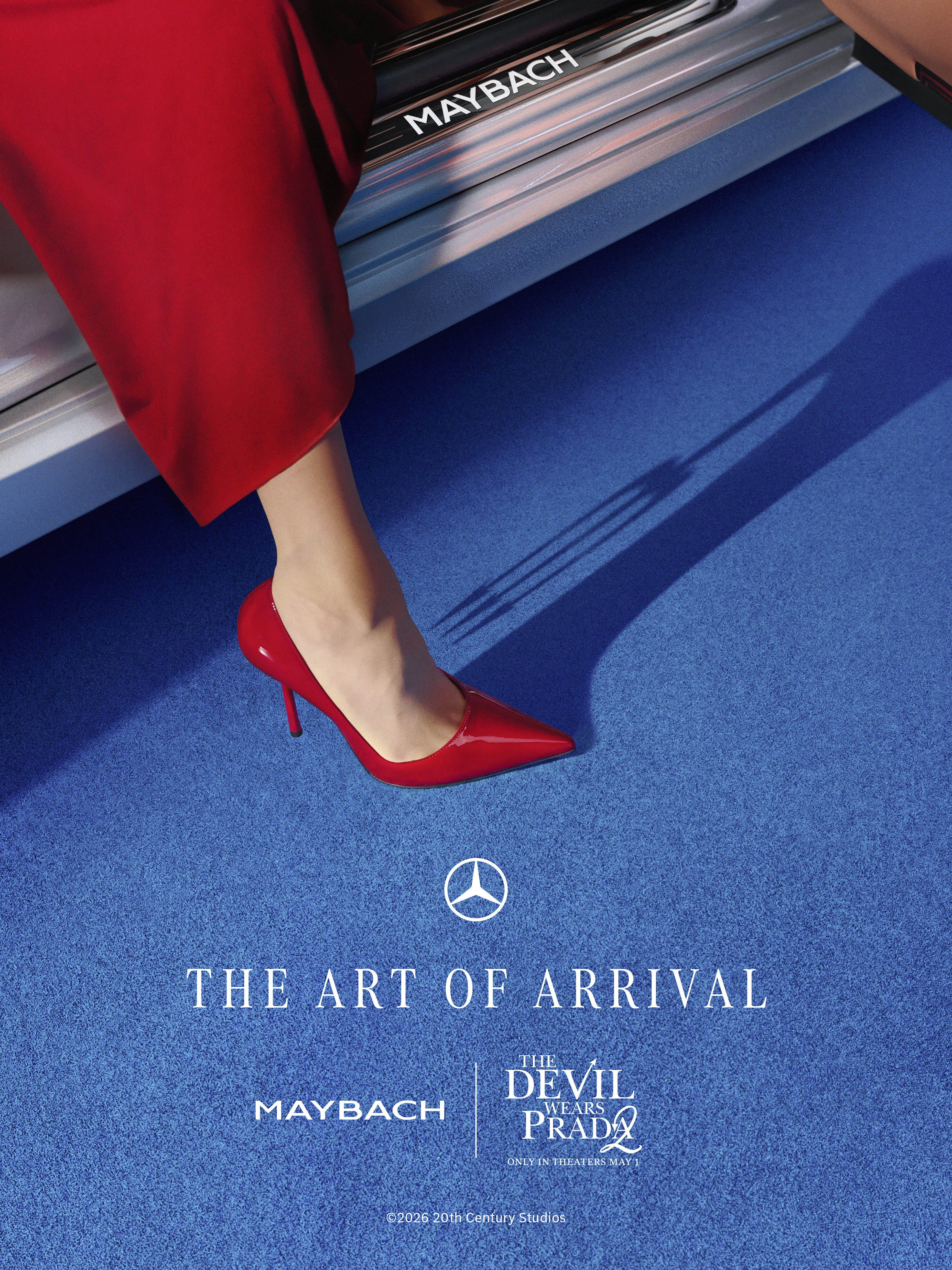 The brand’s connection to the fashion-favorite film began in 2006, when the Mercedes-Benz S-Class appeared in the original Devil Wears Prada. Image credit: Mercedes-Maybach