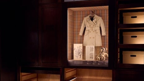 The free exhibition draws on rare material from Burberry’s archive and the V&A collection to mark the house’s 170th anniversary. Image credit: Burberry