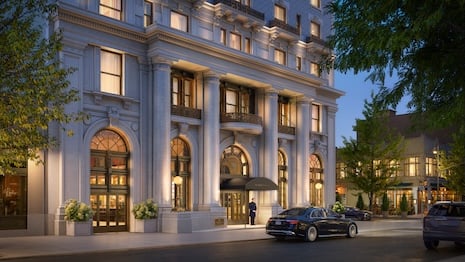 The former Hotel Bossert at 98 Montague Street, a 1909 Renaissance Revival landmark, will house the residences. Image courtesy of DBOX