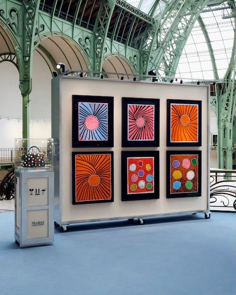 The house traces its artistic ties back more than a century, to a 1920 collaboration with designer Pierre Legrain and later commissions by Gaston-Louis Vuitton for advertising, catalogs and travel objects. Image courtesy of Louis Vuitton